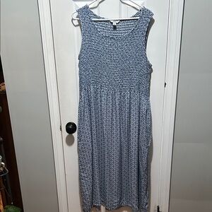 Croft & Barrow Navy Floral Midi Dress